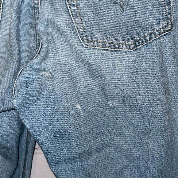 Vintage Levi's 501 Distressed Jeans Big E Tab Size W 25 L 26 - Picture 11 of 16